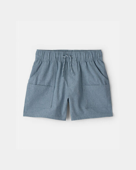 Toddler Boy Woven Pocket Shorts - Blue