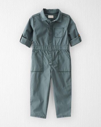 Toddler Organic Cotton Smile Everyday Utility Jumpsuit