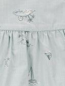 Blue/White - Baby 2-Piece Flutter Tank & Pull-On Short Set - Blue/White, Selected