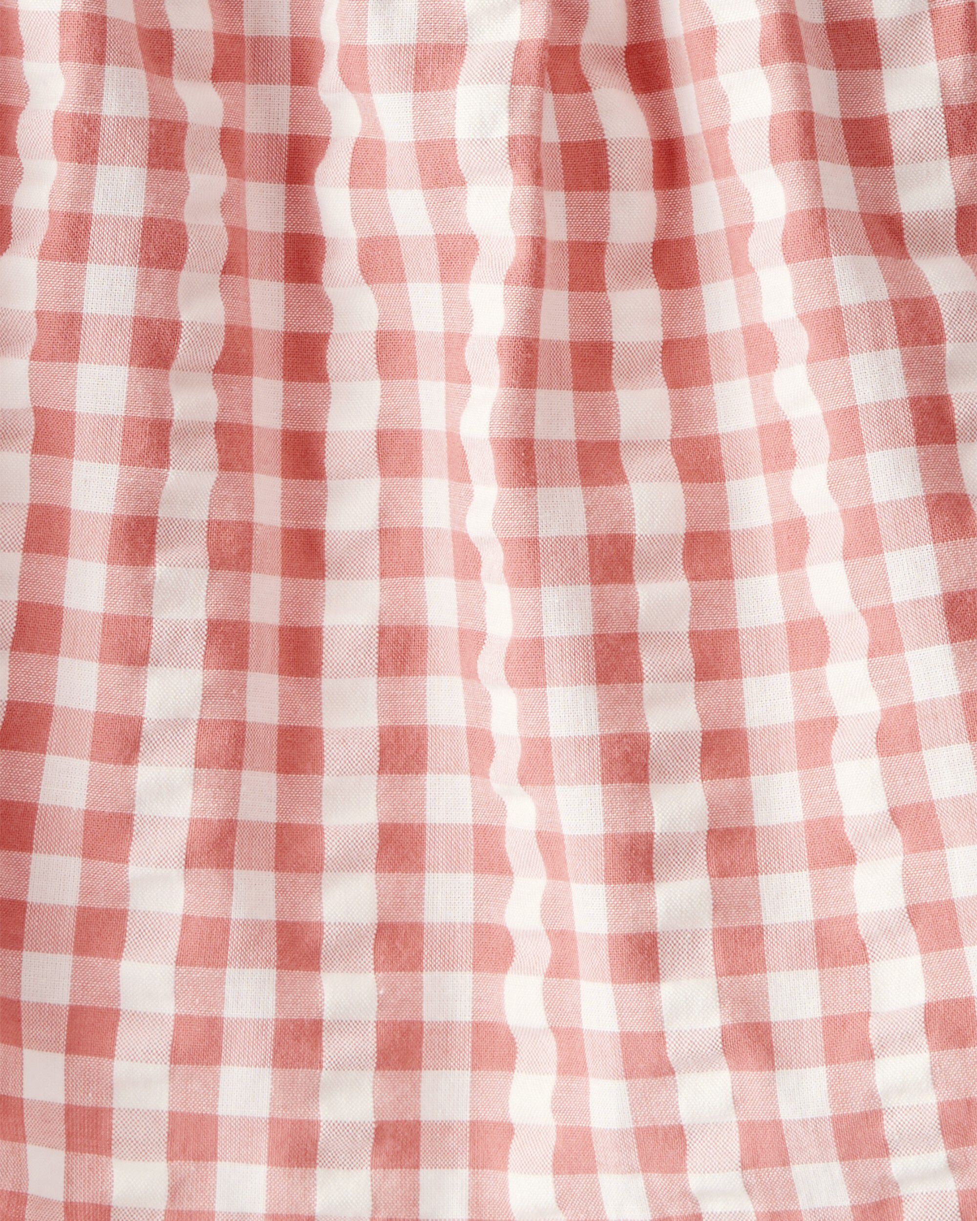Toddler Gingham Top Made With Organic Cotton - Little Planet