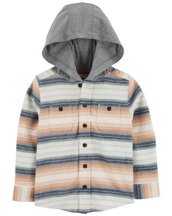 Baby Cozy Flannel Hooded Top