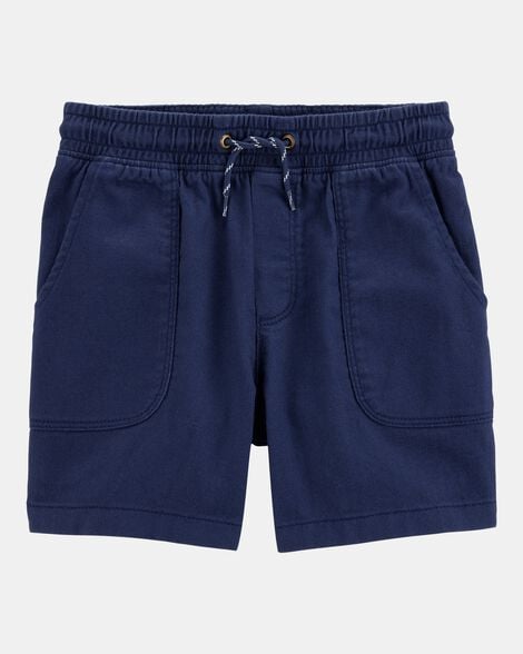 boys pull-on twill shorts - navy