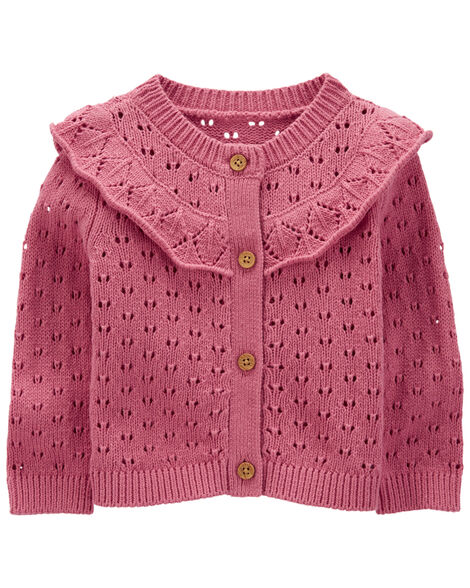  Product image 1 of Baby Crochet-Knit Cardigan Sweater