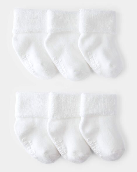 baby 6-pack foldover booties