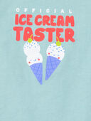 Blue - Baby Official Ice Cream Taster Sleeveless Bodysuit, Selected