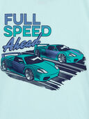 Blue - Kid Full Speed Ahead Graphic Tee, Selected
