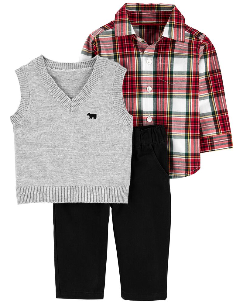 3 Piece Sweater Vest Set Carters Com