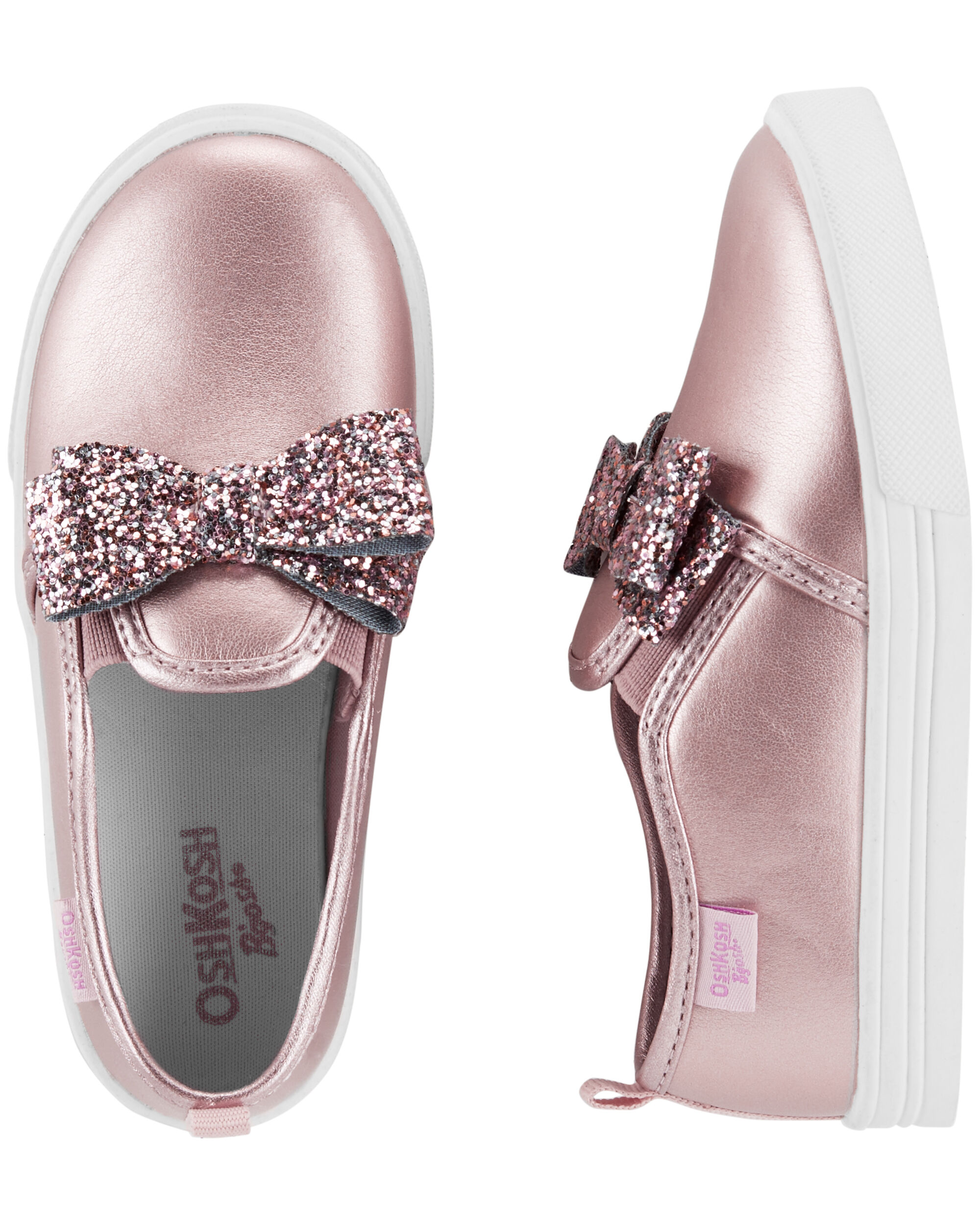 carter's gold glitter shoes