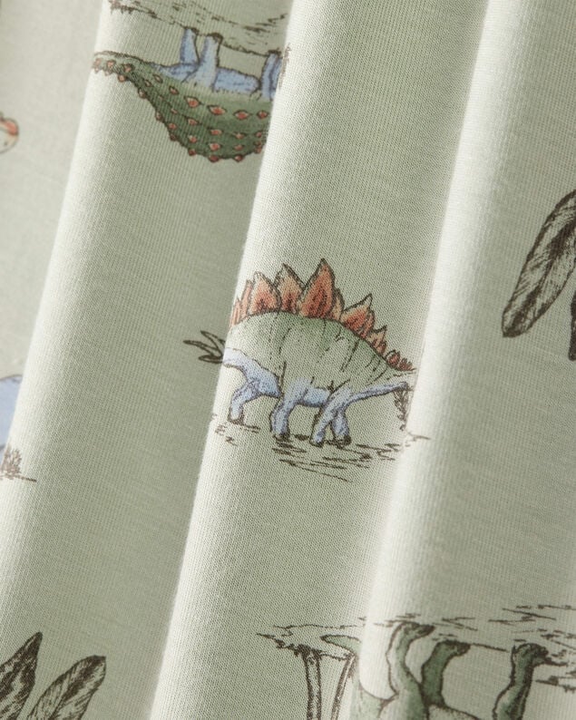 Product image 2 of Toddler Boy Dinosaur Print PurelySoft Long-Sleeve 2-Piece Pajamas - Green