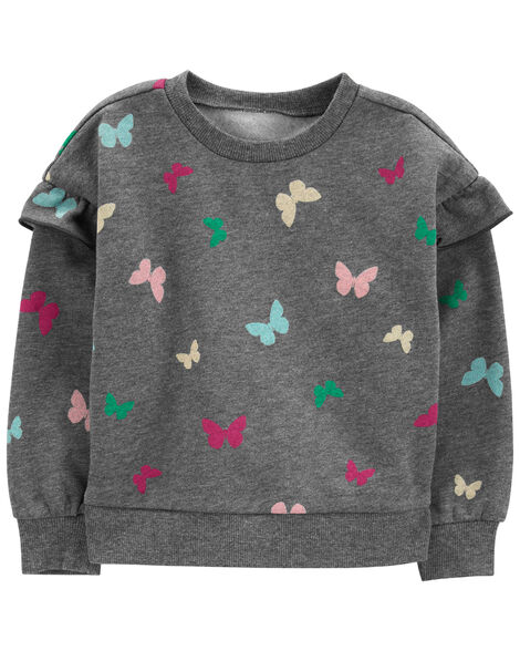 Product image 1 of Toddler Butterfly Fleece Sweatshirt
