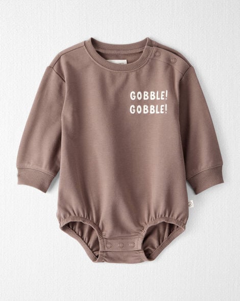 Baby Organic Cotton 'Gobble Gobble' French Terry Bubble