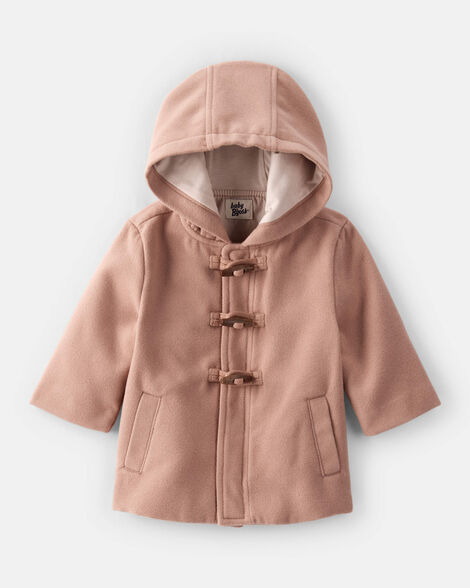 Baby Boy Long-Sleeve Hooded Fashion Jacket - Brown