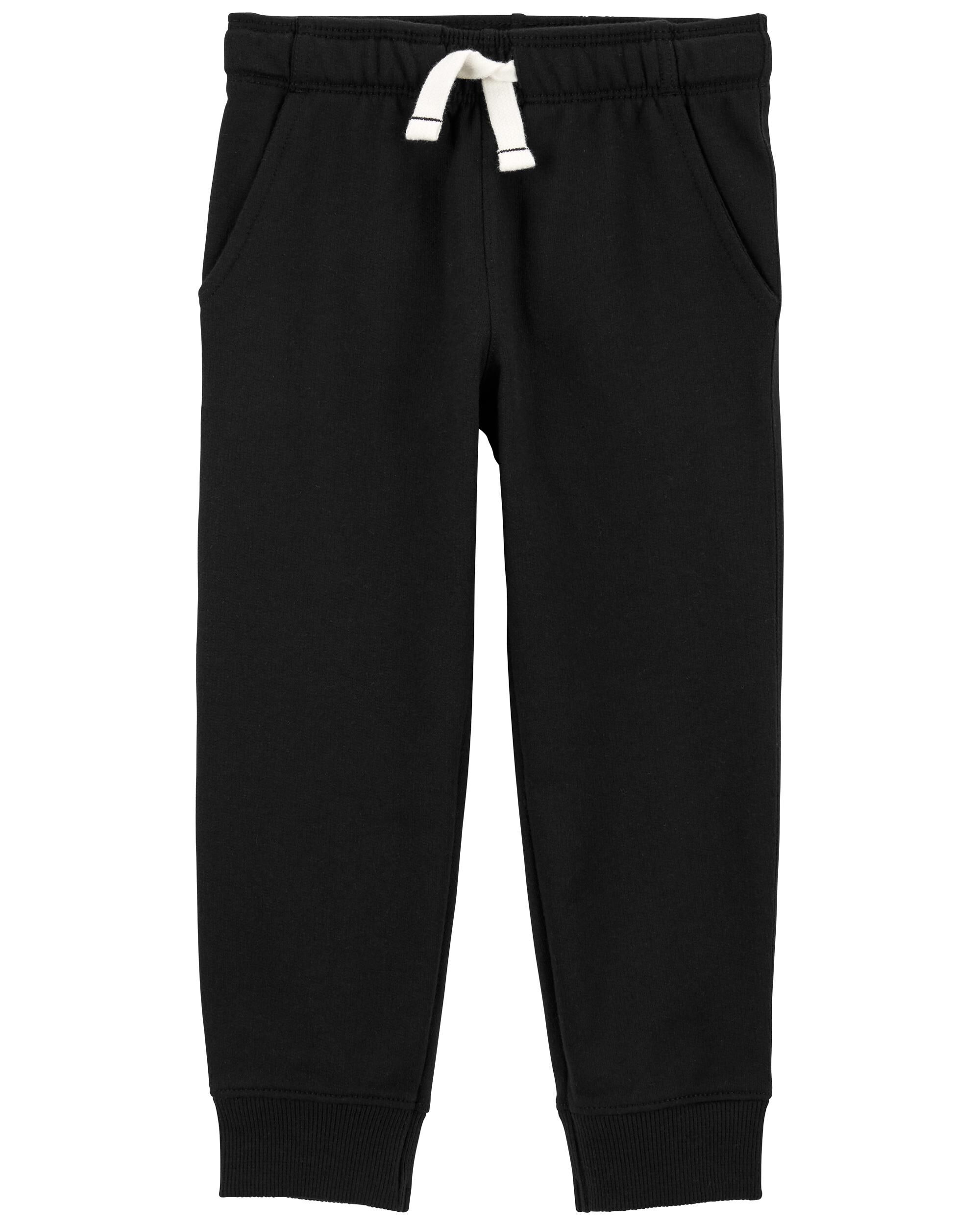 Baby black joggers clearance