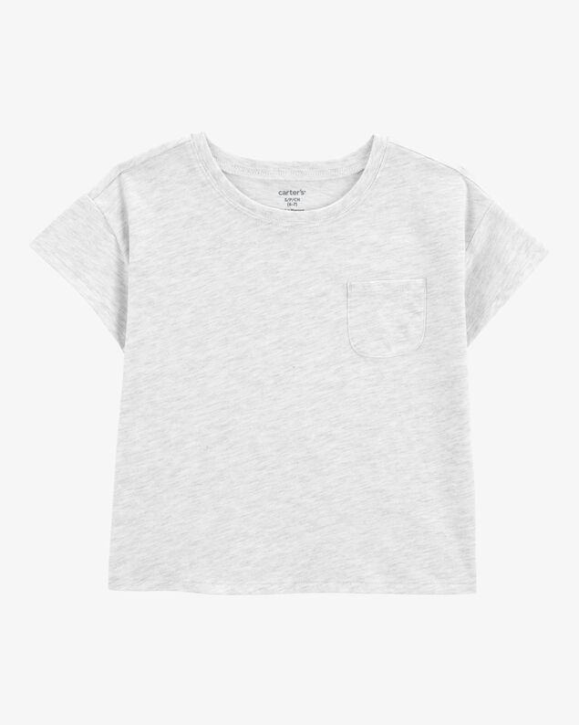 Product image 1 of Kid Solid Short-Sleeve Fashion Top - Grey