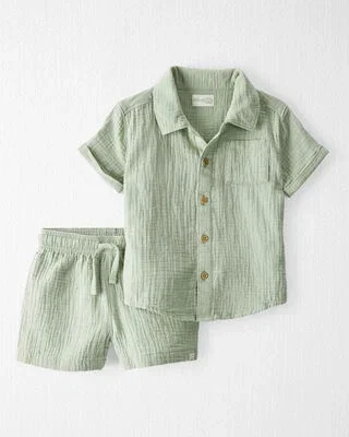 Product image 1 of Toddler 2-Piece Organic Cotton Gauze Set