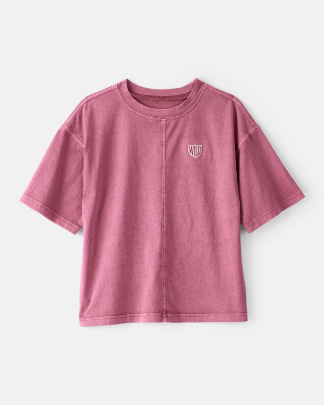 Product image 1 of Boys Wild Cotton Short-Sleeve Tee - Red