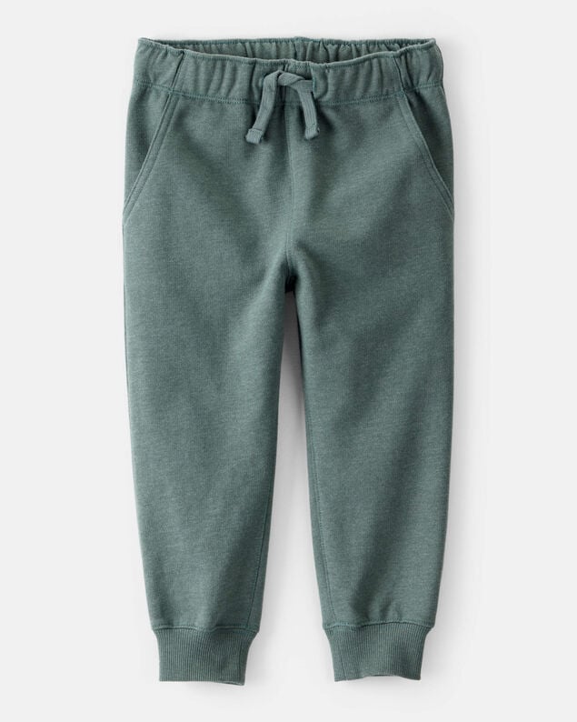 Product image 1 of Toddler Boy Solid Fleece Cotton Jogger - Green