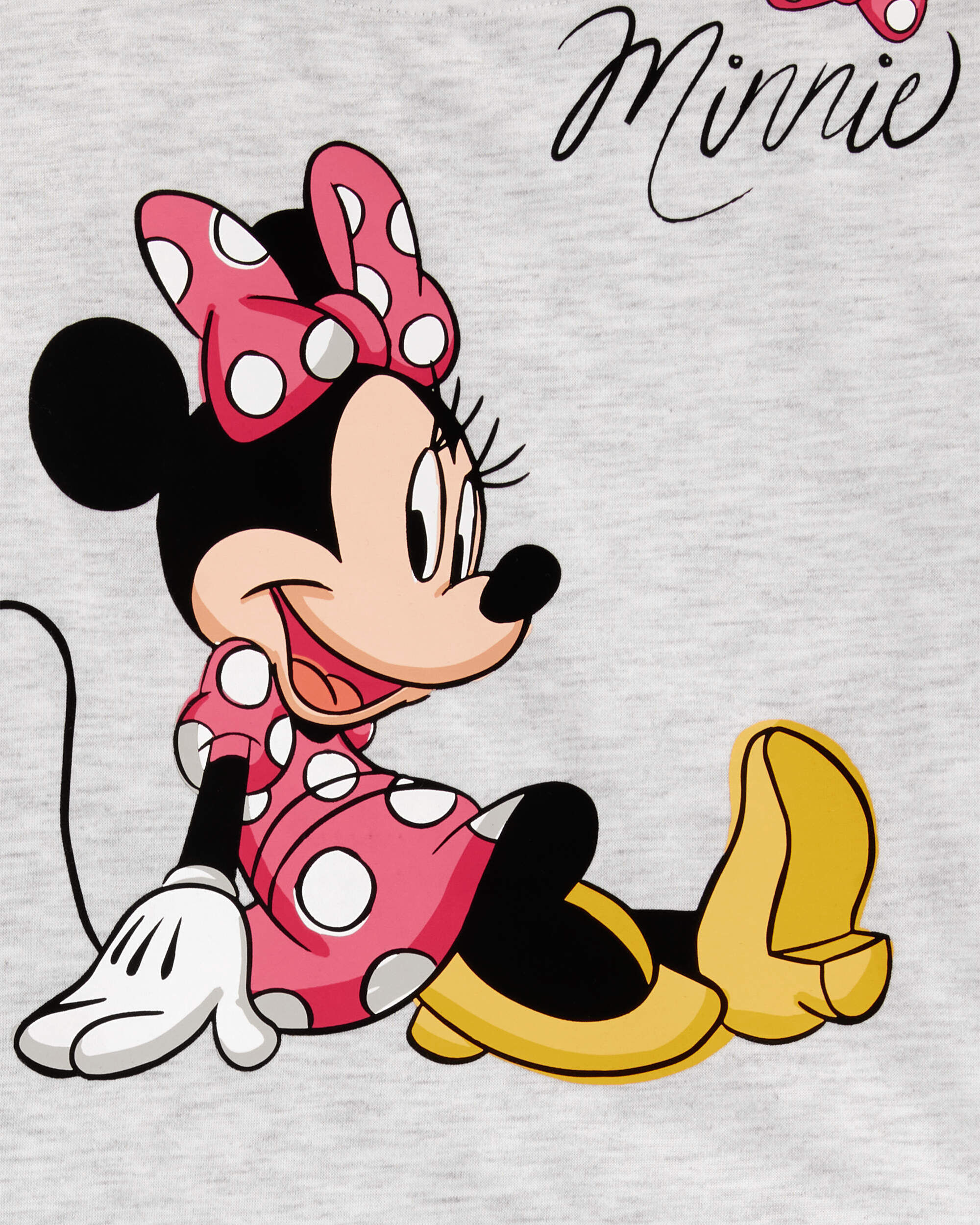 Kid Minnie Mouse Loose Fit 2-Piece Pajamas - Grey