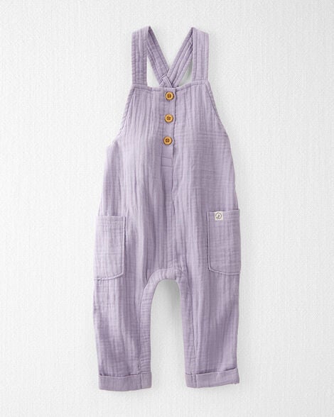  Product image 2 of Baby Organic Cotton Gauze Overalls in Lilac
