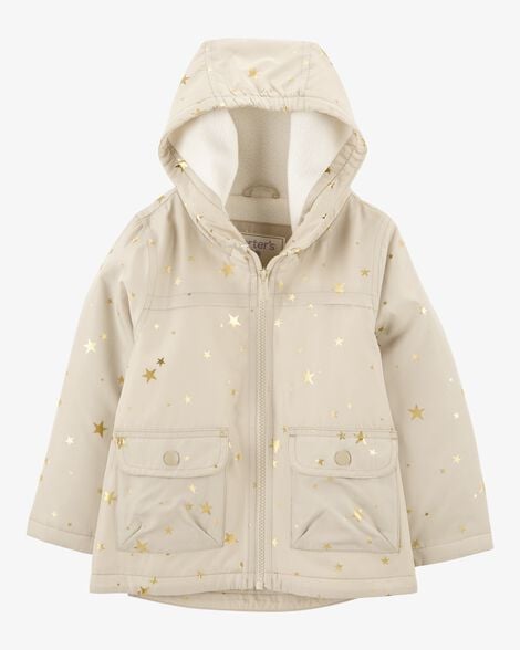Product image 1 of Toddler Star Foil Mid-Weight Fleece-Lined Jacket