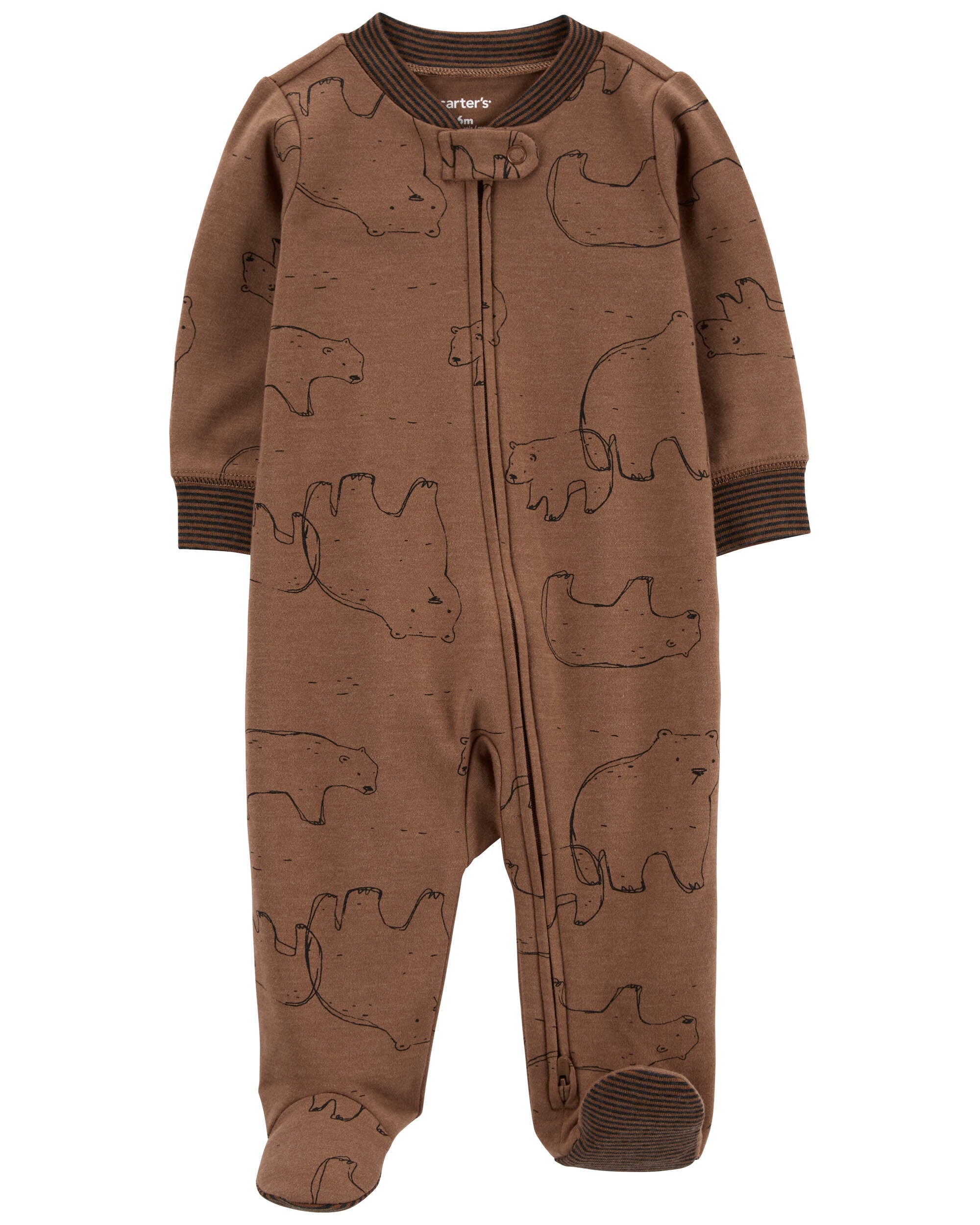 Baby Polar Bear 2 Way Zip Cotton Blend Sleep Play Pajamas Carter s Carter s