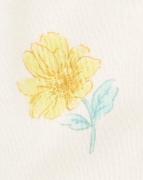  Product image 3 of Baby 3-Piece Floral Hooded Pant Set - Yellow/Ivory