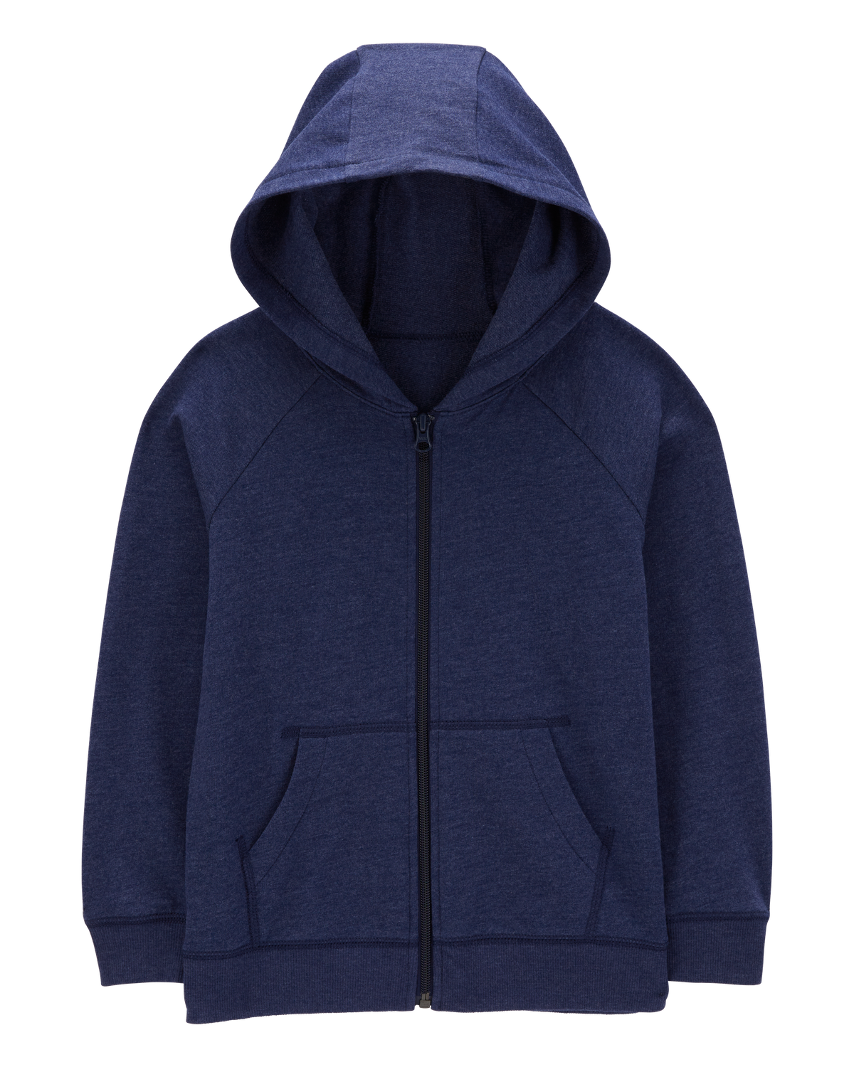 Navy zip up fleece top