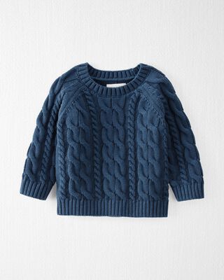 Product image 1 of Baby Organic Cotton Cable Knit Sweater