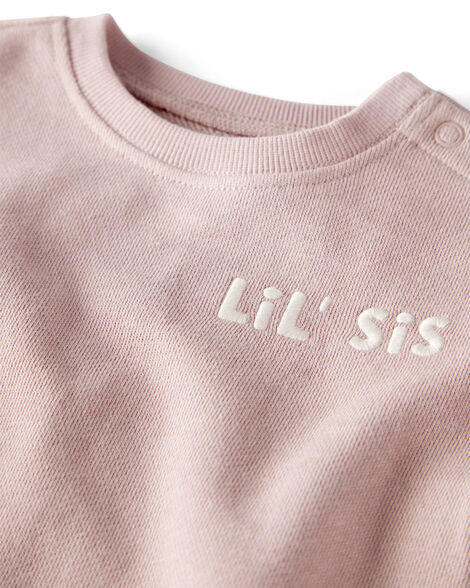 Baby Organic Cotton Lil' Sis Bubble 