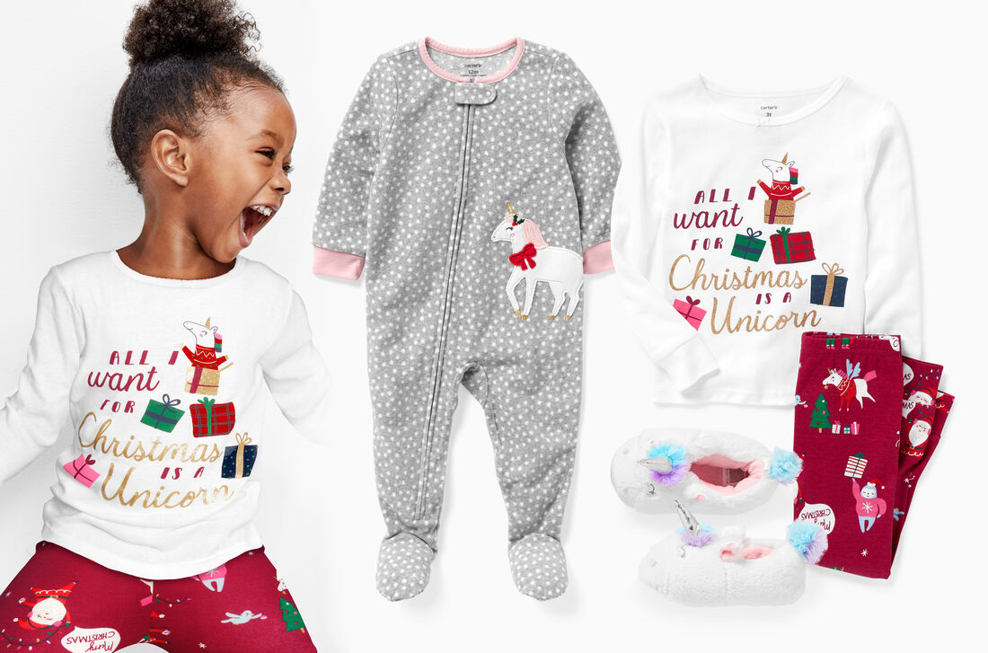 1 Piece Unicorn Fleece Footie Pjs Carters Com