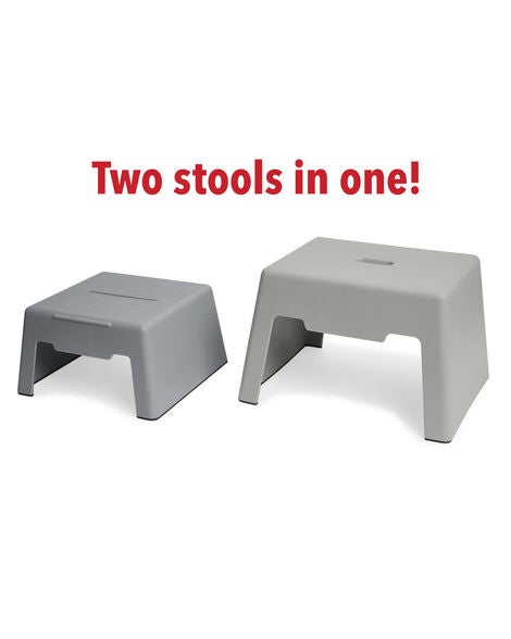  Product image 3 of Double-Up Step Stool - Grey
