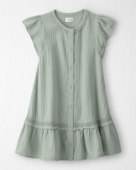 Girls Organic Cotton Gauze Dress