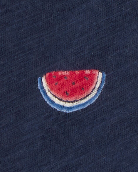 Toddler 4th Of July Icons Button-Down Shirt