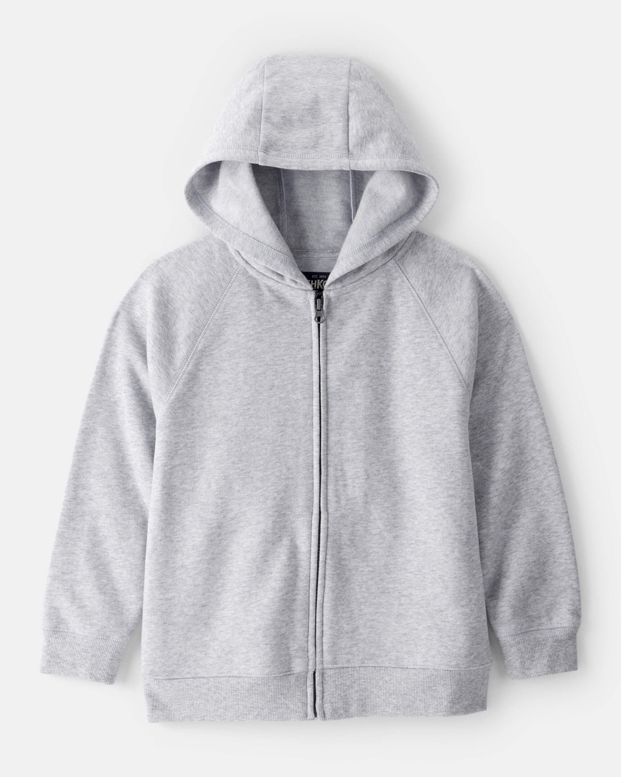 Boys Zip-Up Hoodie - Grey