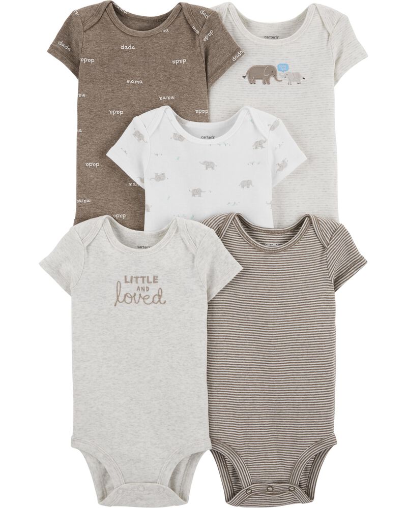 5 Pack Peanut Original Bodysuits Carters Com