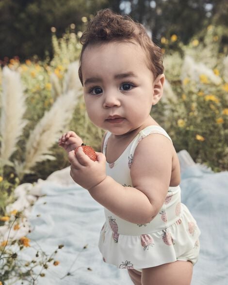  Product image 5 of Baby Recycled Strawberry-Print Swimsuit