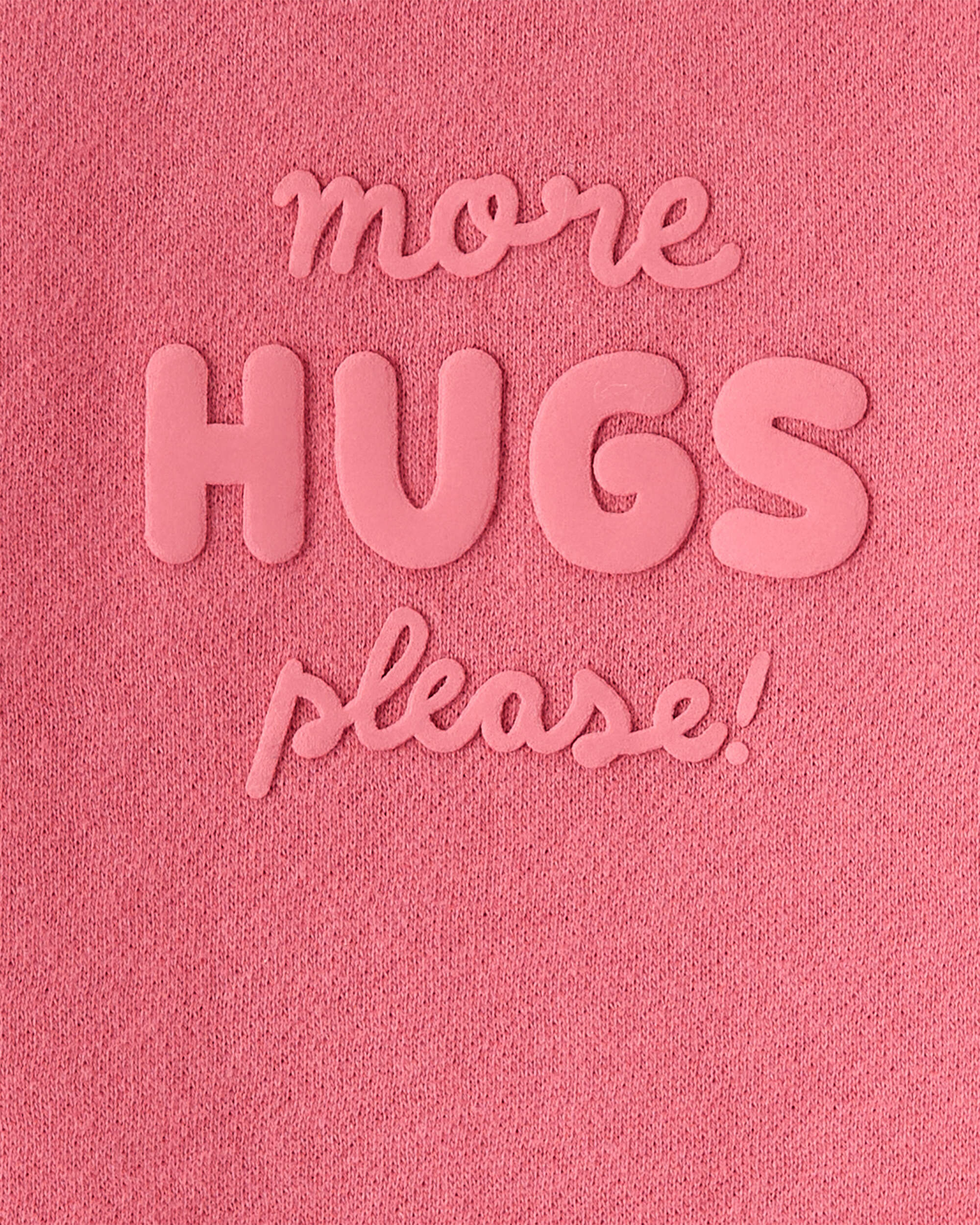Baby Girl 2-Piece DayDream Fleece Fleece "More Hugs Please" Sweatshirt & Pants Set - Pink