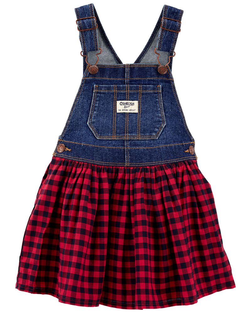 Peacolate 4-11T Little/&Big Girls Jumper Dress Casual Strap Denim Overalls