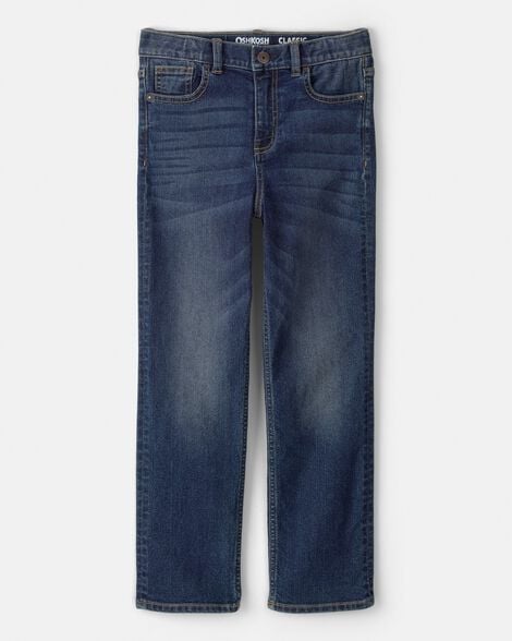 Kid Dark Wash Relaxed-Fit Classic Jeans