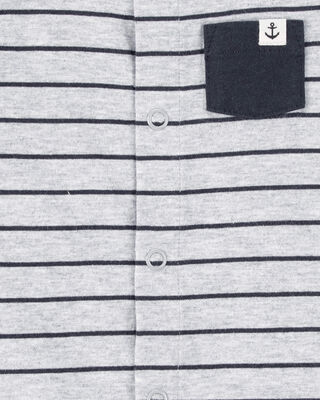 Product image 2 of Baby Striped Snap-Up Romper