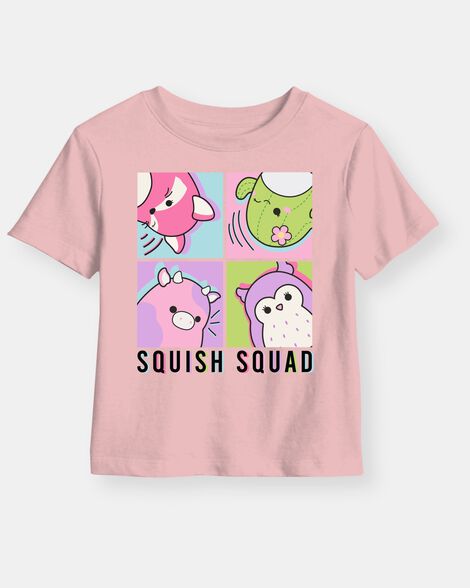 girls squishmallow™ short-sleeve graphic tee - pink