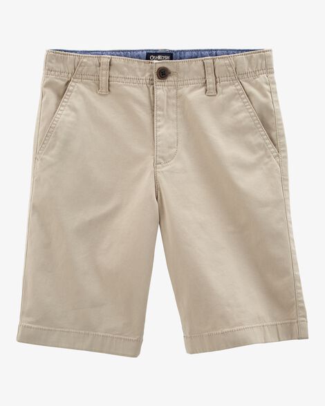  Product image 1 of Kid Stretch Chino Uniform Shorts - Khaki