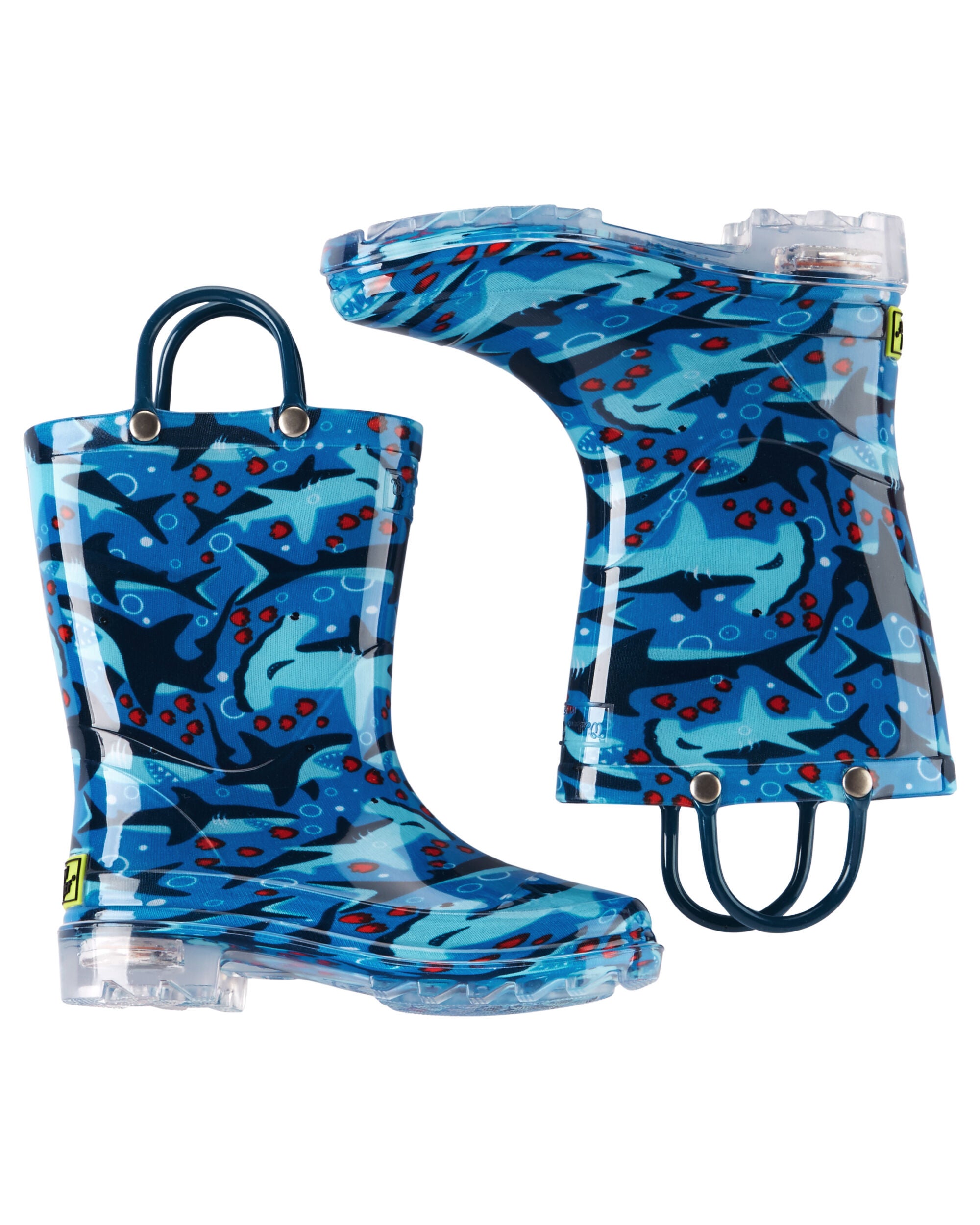 shark rain boots light up