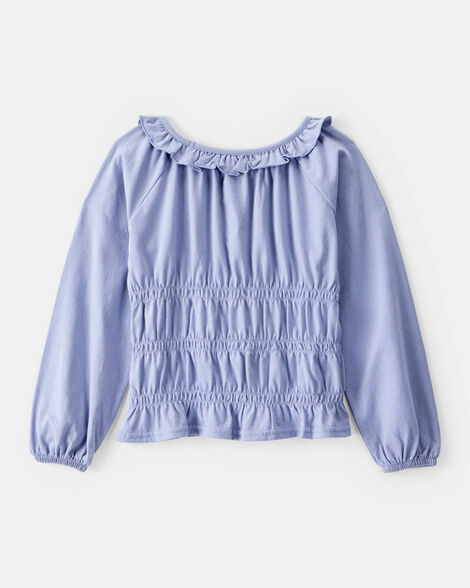Girls Long-Sleeve Top - Blue