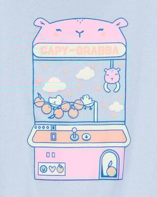 Product image 2 of Kid Capy-Grabba Short-Sleeve Graphic Tee - Blue