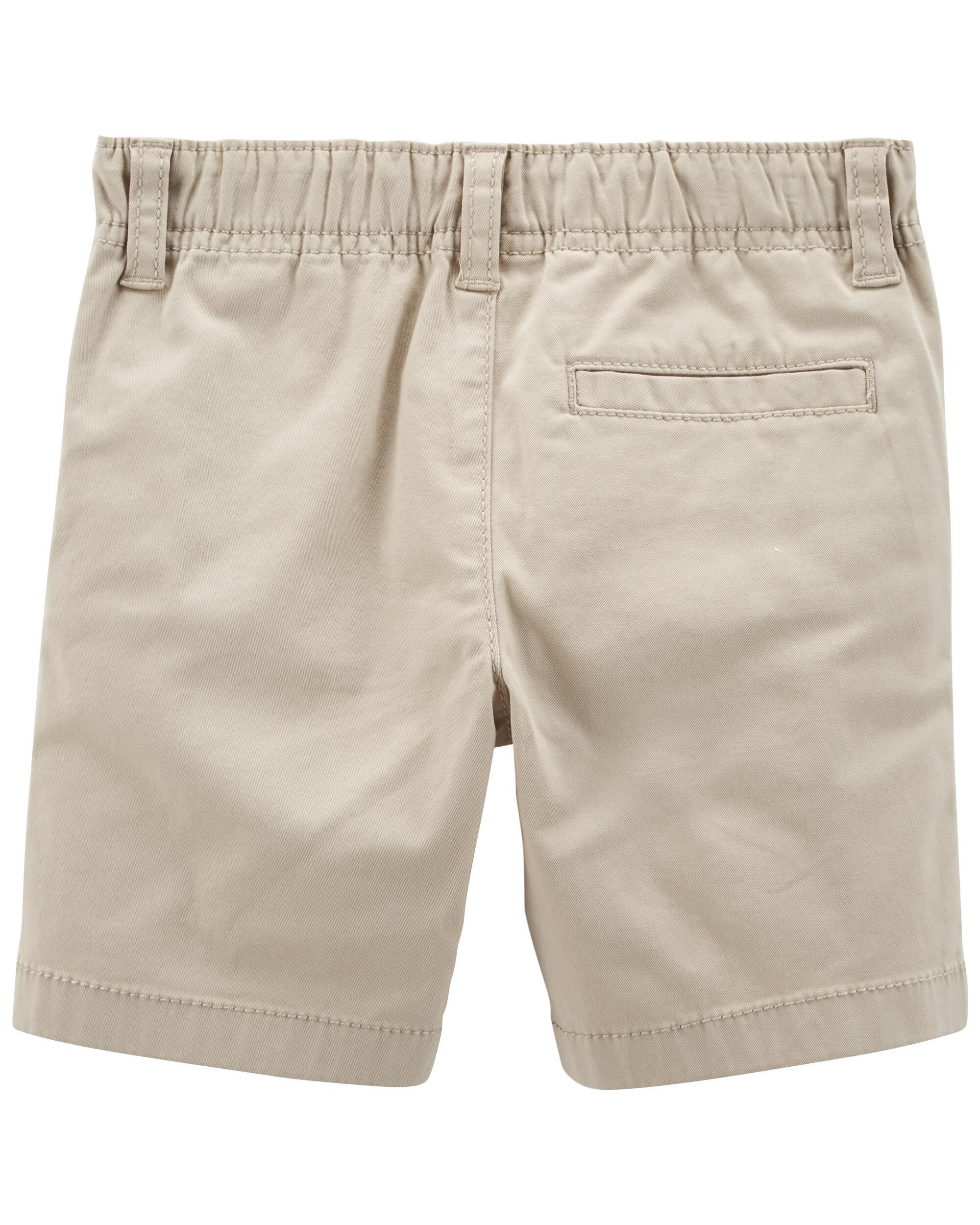Carter's Boy Shorts 4T Functional Drawcord Khaki New 