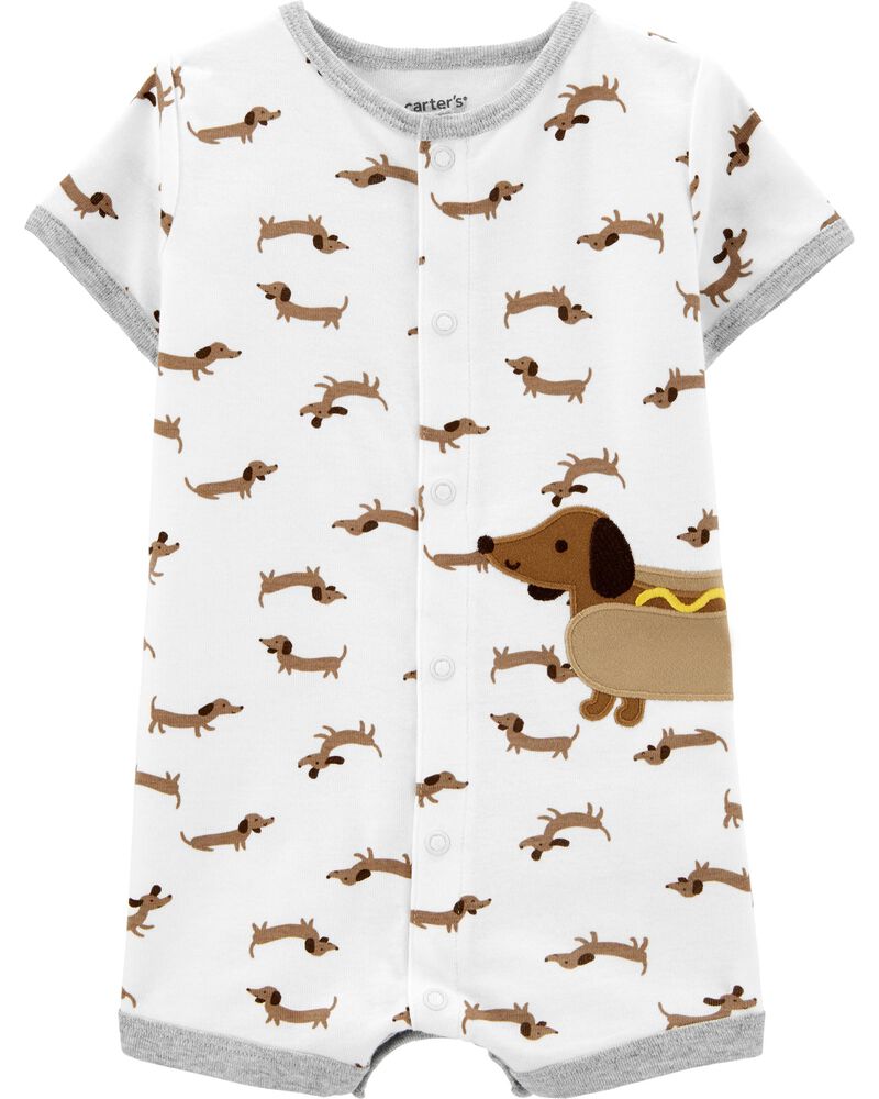 Dog Snap Up Romper Carters Com