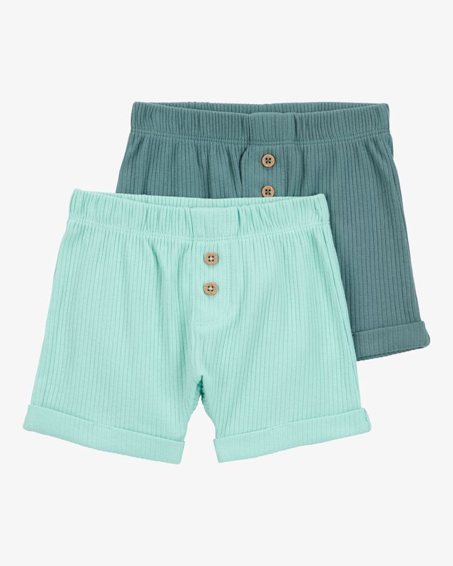 Product image 1 of Baby 2-Pack Pull-On Shorts - Blue