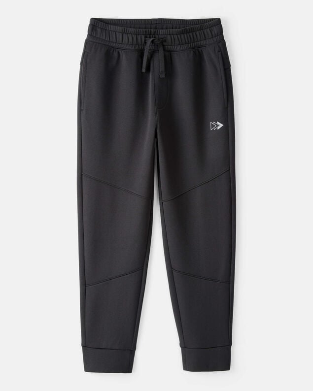 Kid Pull-On Drawstring Joggers - Black