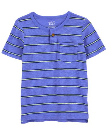 Baby Striped Jersey Henley
